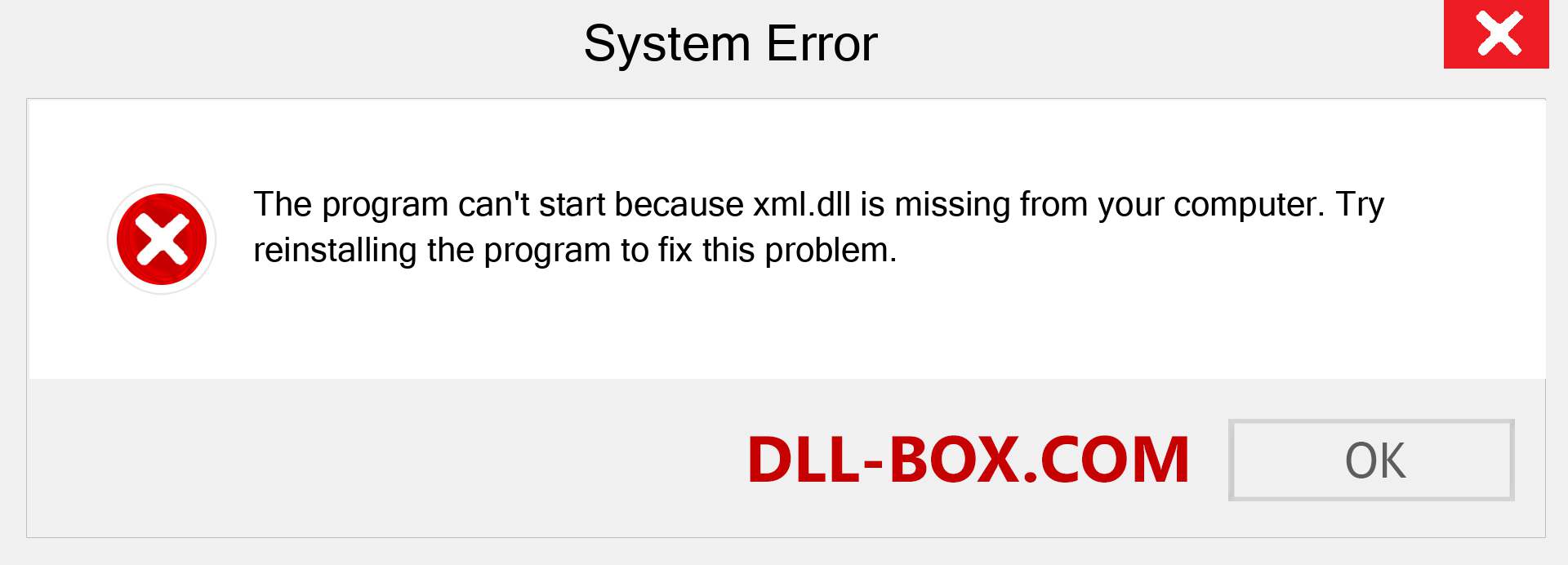  xml.dll file is missing?. Download for Windows 7, 8, 10 - Fix  xml dll Missing Error on Windows, photos, images